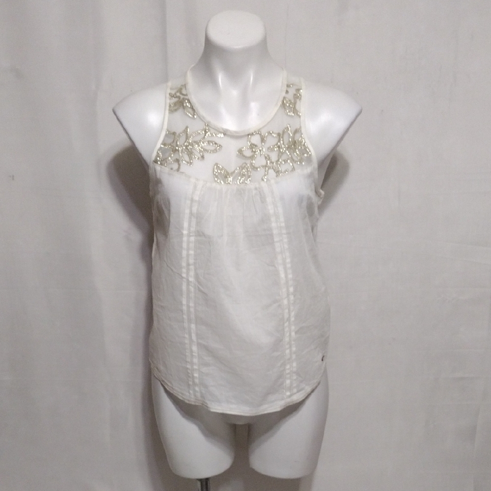 Hollister Sequin Tank Top NWT Sparkly Y2K Festival Party Sleeveless Blouse Small